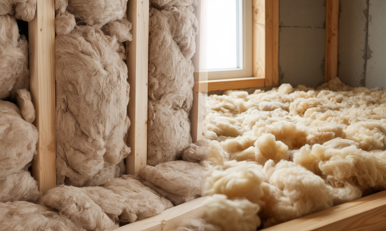 découvrez les avantages et inconvénients de la ouate de cellulose et de la laine de mouton pour l'isolation thermique et acoustique de votre habitation.