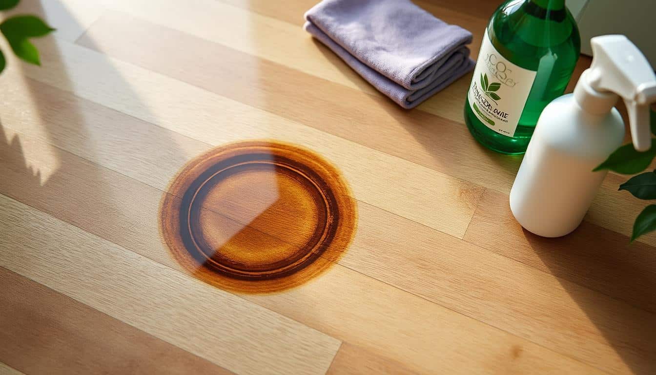 découvrez nos astuces simples et efficaces pour enlever facilement une auréole d'eau sur votre parquet et lui redonner tout son éclat.