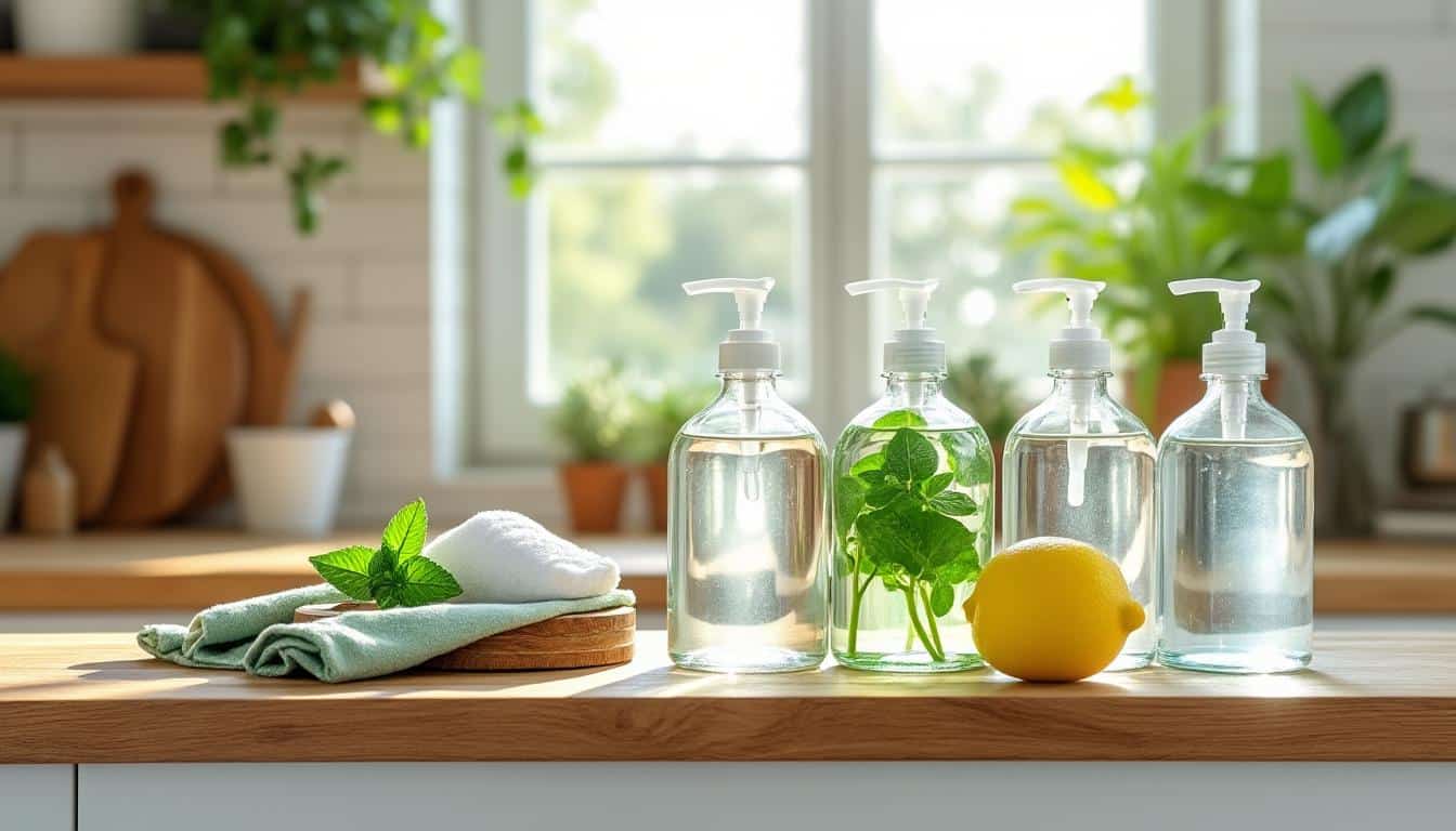 découvrez comment préparer un produit vaisselle maison efficace et écologique avec des ingrédients naturels pour une vaisselle propre tout en respectant l'environnement.