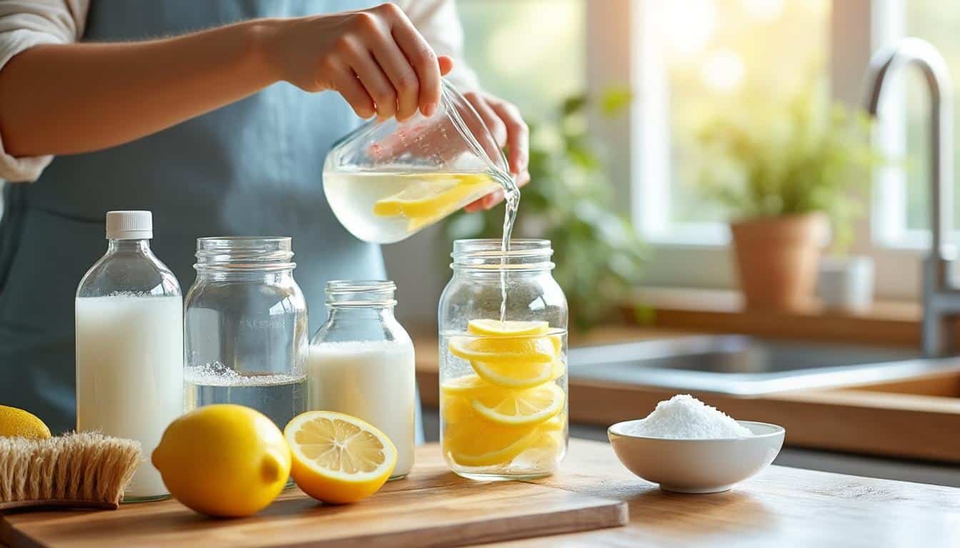 apprenez à préparer un produit vaisselle maison efficace et écologique avec des ingrédients naturels pour une cuisine propre et respectueuse de l'environnement.