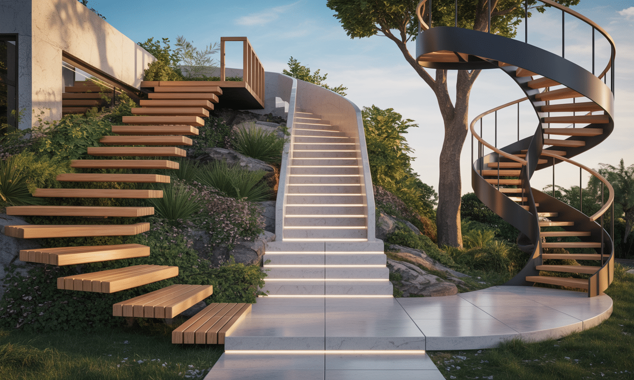 découvrez des idées ingénieuses pour concevoir l'escalier extérieur parfait, alliant esthétique, sécurité et fonctionnalité pour sublimer votre espace extérieur.