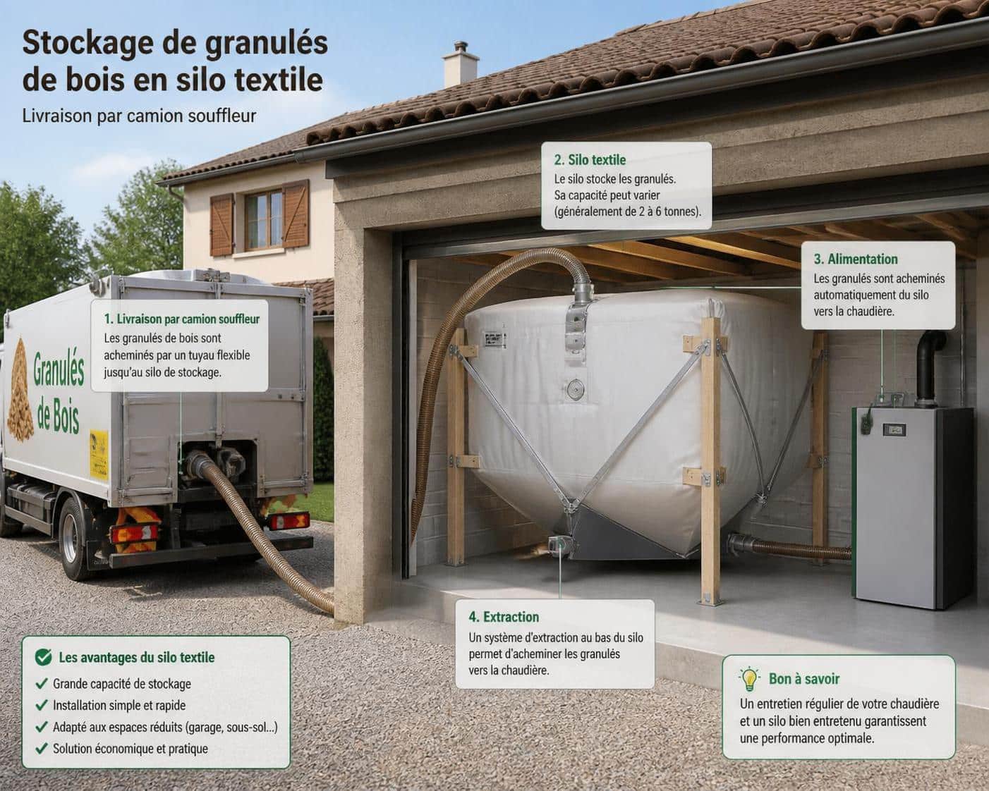 découvrez notre guide complet 2026 pour bien choisir et installer votre chaudière à granulés, alliant performance, économie et respect de l'environnement.