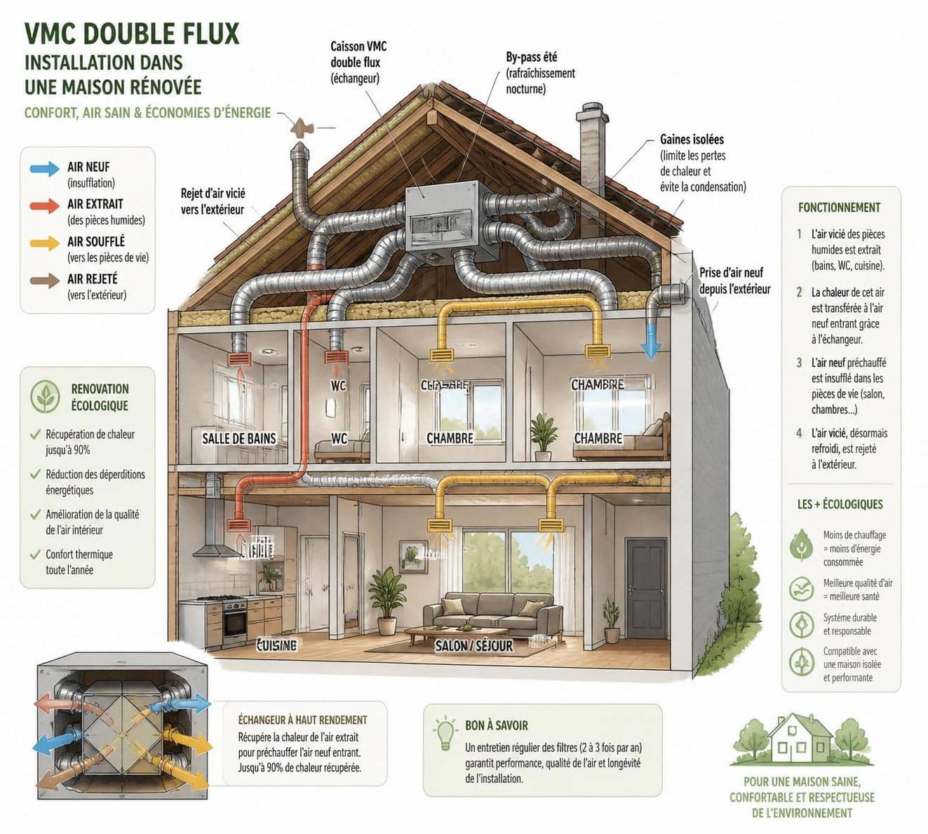 découvrez comment choisir une vmc double flux adaptée pour améliorer efficacement la qualité de l'air intérieur de votre logement.