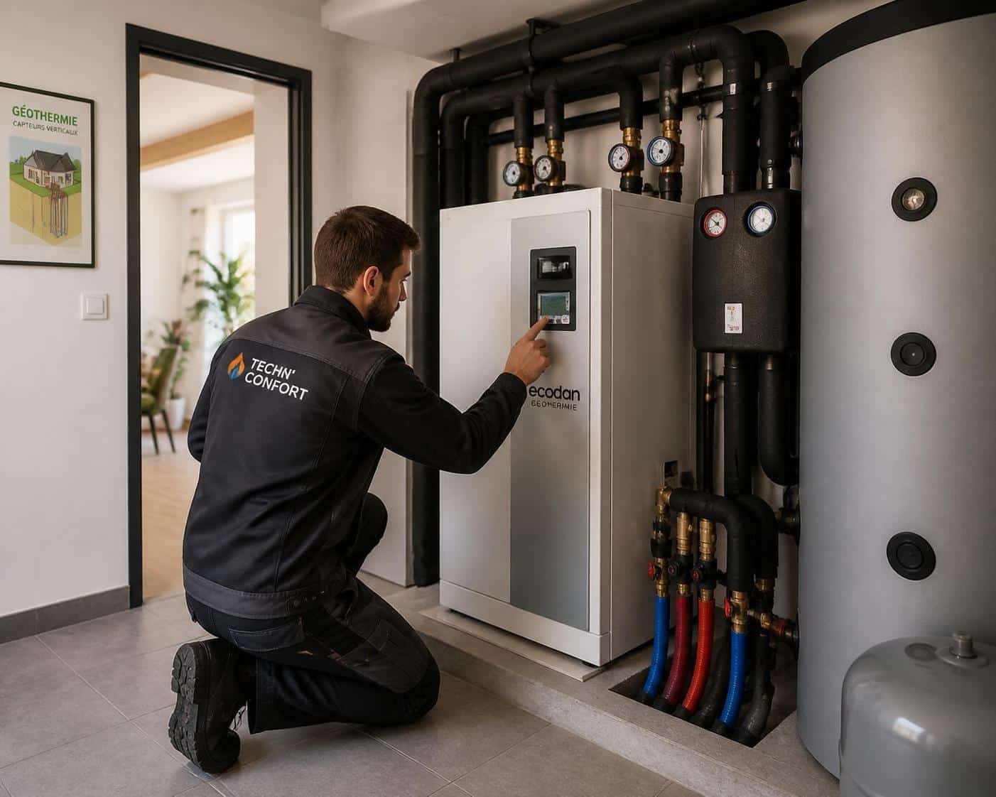 découvrez le fonctionnement, les avantages et les étapes d'installation d'une pompe à chaleur géothermique pour un chauffage écologique et économique.