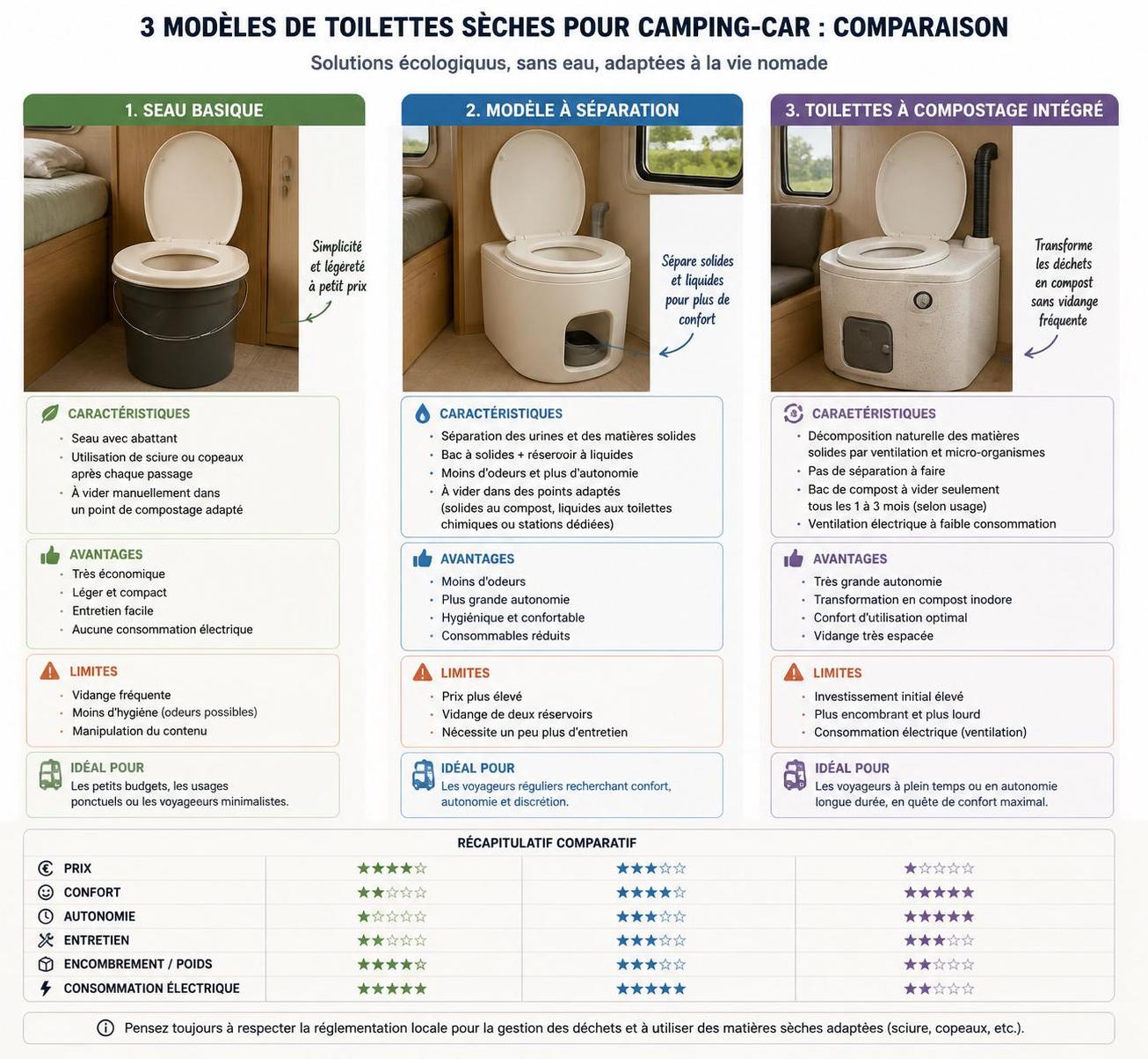 découvrez les avantages des toilettes sèches en camping-car et suivez notre guide d'installation pour une solution écologique et pratique lors de vos voyages.