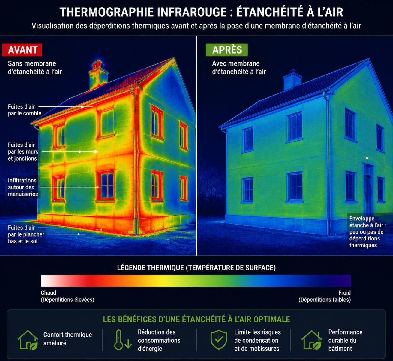 découvrez l'importance de la membrane d’étanchéité à l’air dans votre habitat, son rôle essentiel pour améliorer l'isolation, réduire les pertes énergétiques et assurer un environnement intérieur sain.
