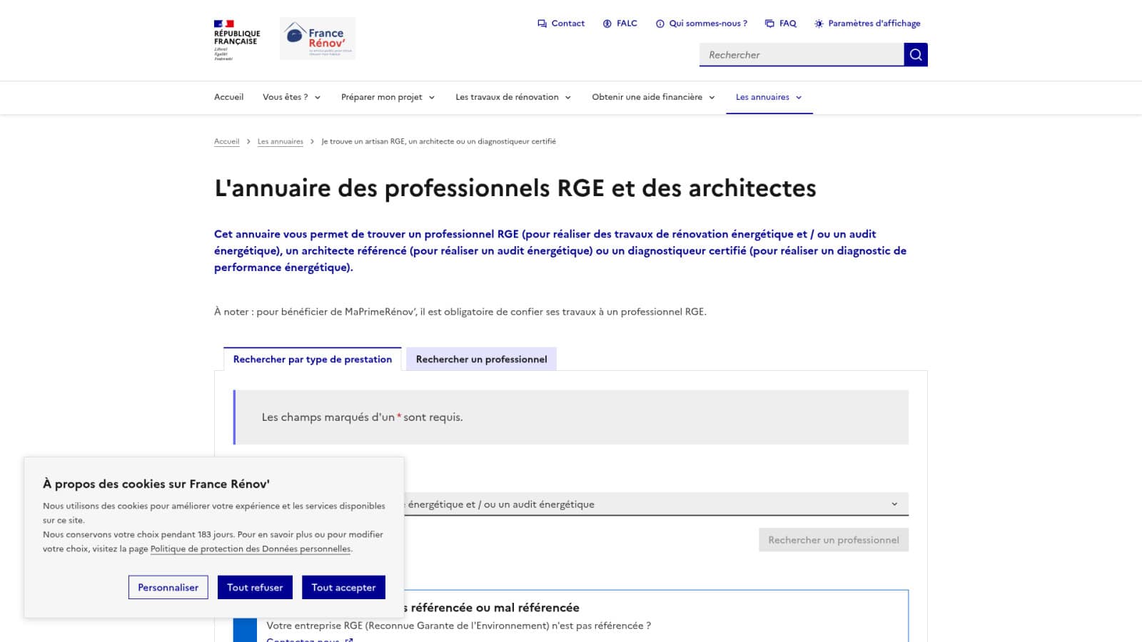 Vérification rigoureuse des qualifications et de la santé de l'entreprise